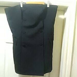 H&M Black strapless suit dress